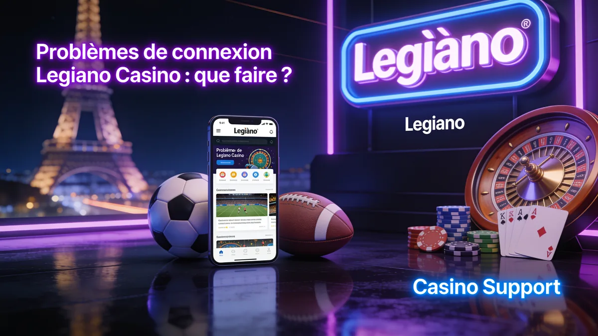 Problèmes de connexion Legiano Casino : que faire ? — legiano casino en France